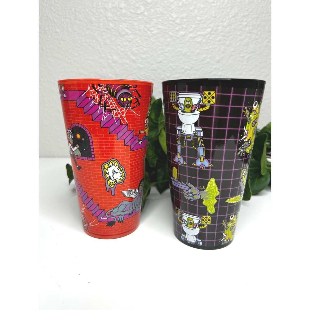Rick and Morty Tumbler Set Adult Swim Graphic Cups